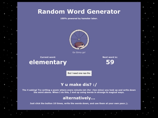 RandomWordGen screenshot