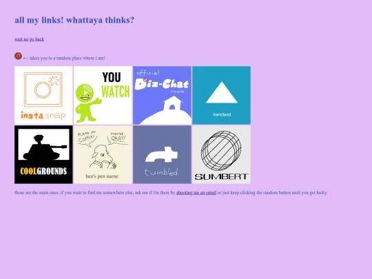 links screenshot