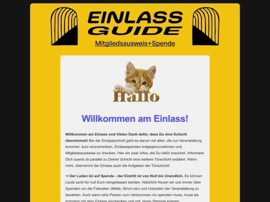 einlass screenshot