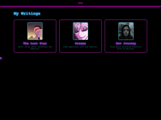 writing screenshot