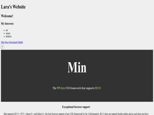 index screenshot