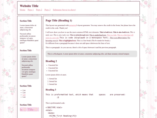 index screenshot