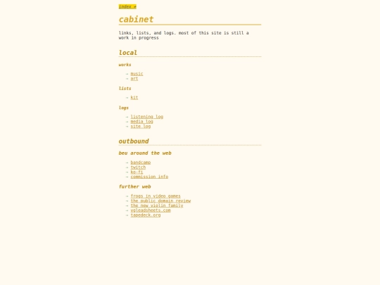 cabinet screenshot