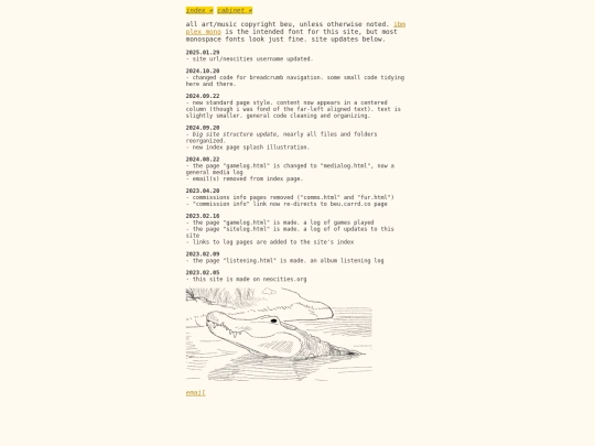 cabinet/logs/site screenshot