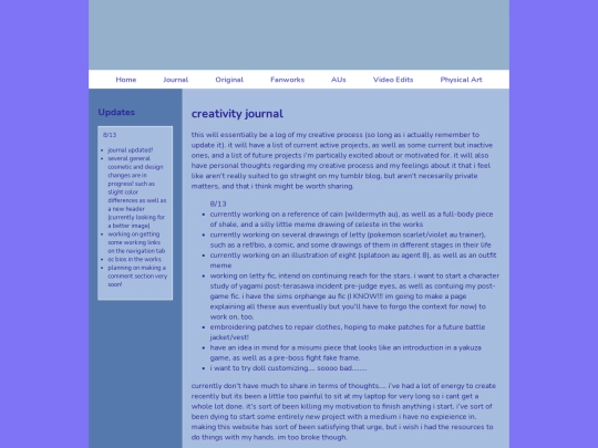 journal screenshot