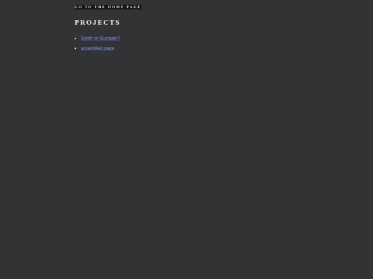 projects screenshot