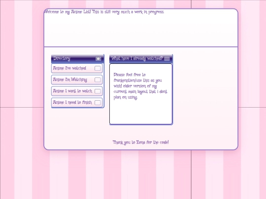 KeyD/Animelist screenshot