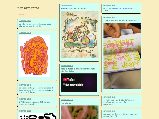 pensamentos screenshot