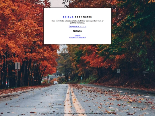 bookmarks screenshot