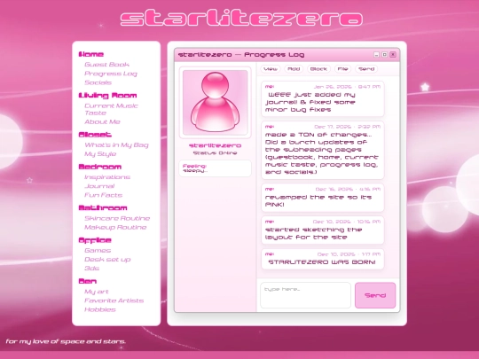 pages/home/progresslog screenshot