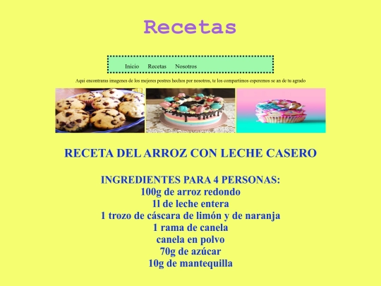 recetas screenshot