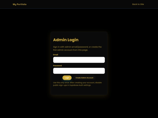 admin-login screenshot