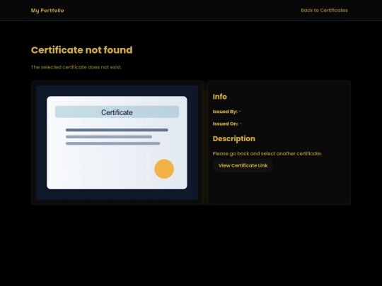 certificate screenshot
