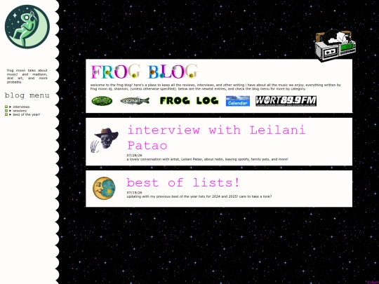 blog screenshot