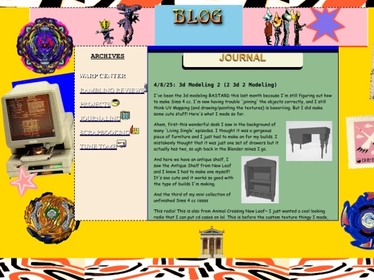 Blog/Journal/journaling screenshot