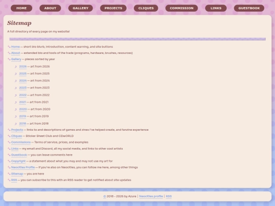 sitemap screenshot