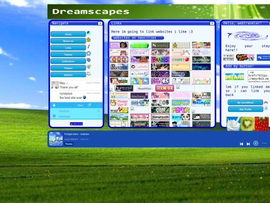 links screenshot