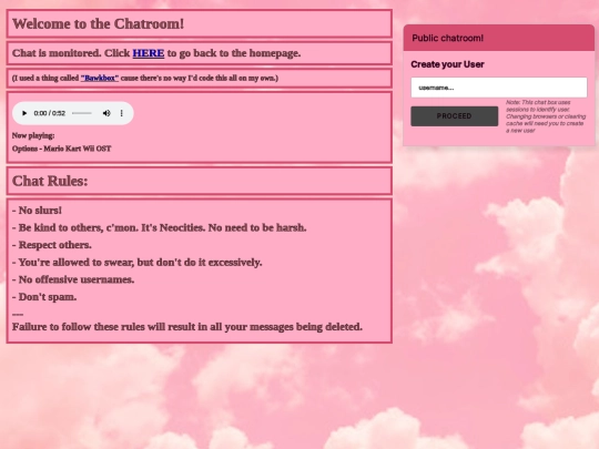 Chatroom screenshot