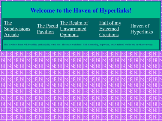 links screenshot