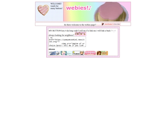 yummycookieswebies screenshot