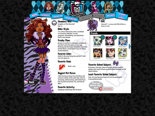 clawdeen screenshot