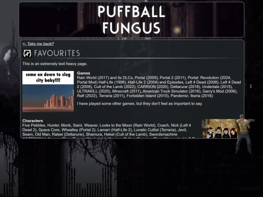 favorites screenshot