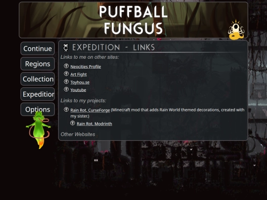 links screenshot
