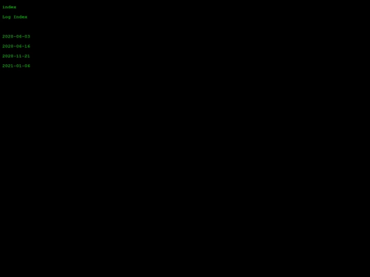 log screenshot
