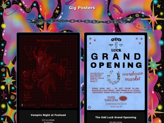 gig-posters screenshot