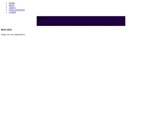 BLOG screenshot