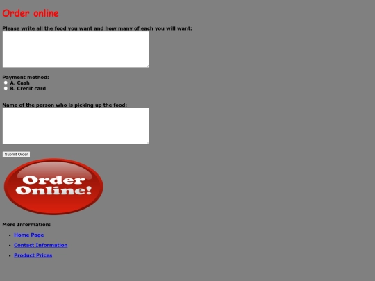 Final Project/orders screenshot