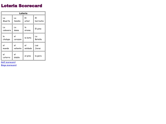 scorecard/scorecard1 screenshot