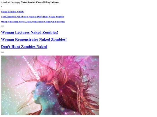 AngryNakedSupermodelZombieClonesRidingUnicorns screenshot