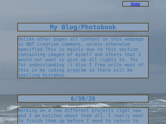 My Blog_Photobook screenshot