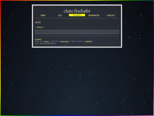 recipes/sauces/stock/dashi screenshot
