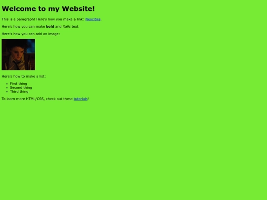 test screenshot