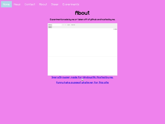 experiments screenshot
