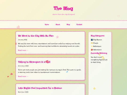 blog screenshot