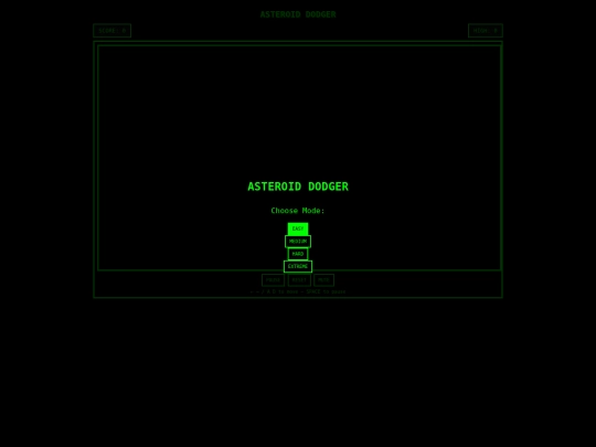 asteroid screenshot