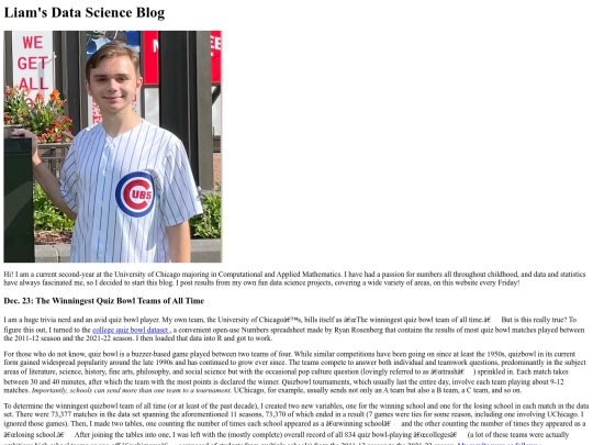 datasciencewebsite screenshot