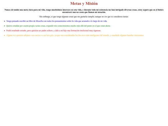 Metas screenshot