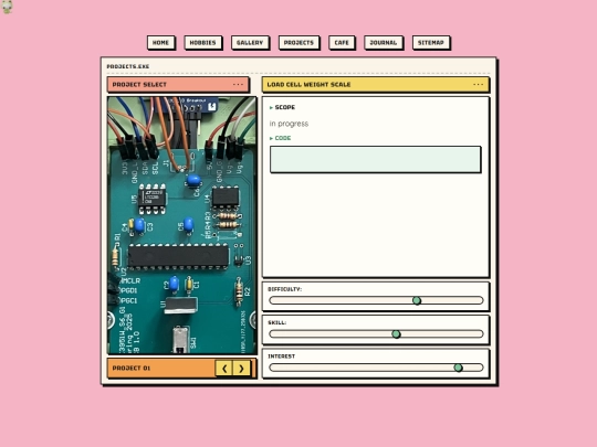 projects screenshot
