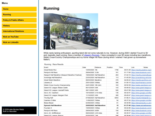 running screenshot