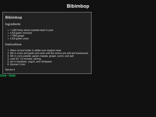 Bibimbop screenshot