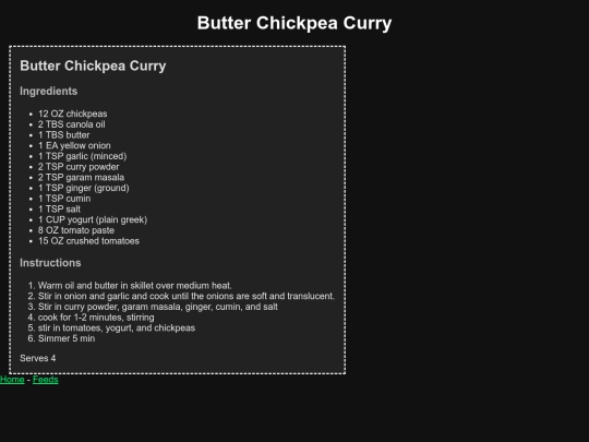 ButterChickpeaCurry screenshot