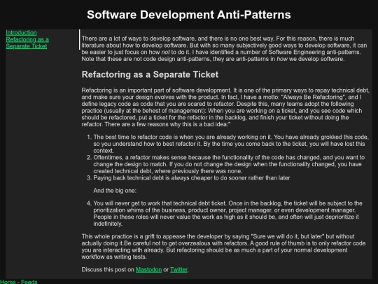 antipatterns screenshot