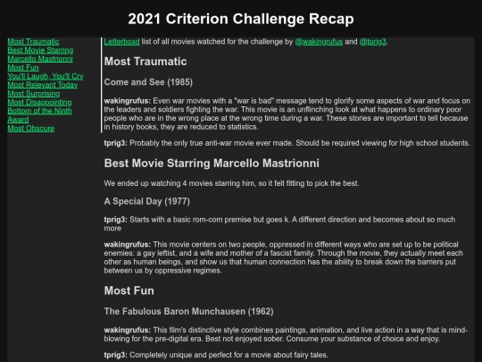 criterion-2021 screenshot
