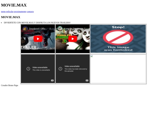 menu screenshot