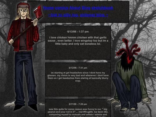 Blog screenshot