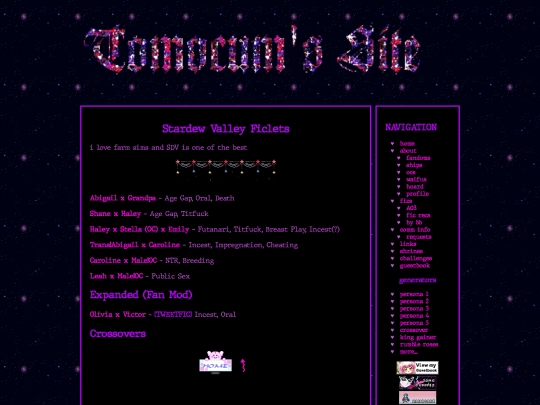 fics/sdv/ficlets screenshot
